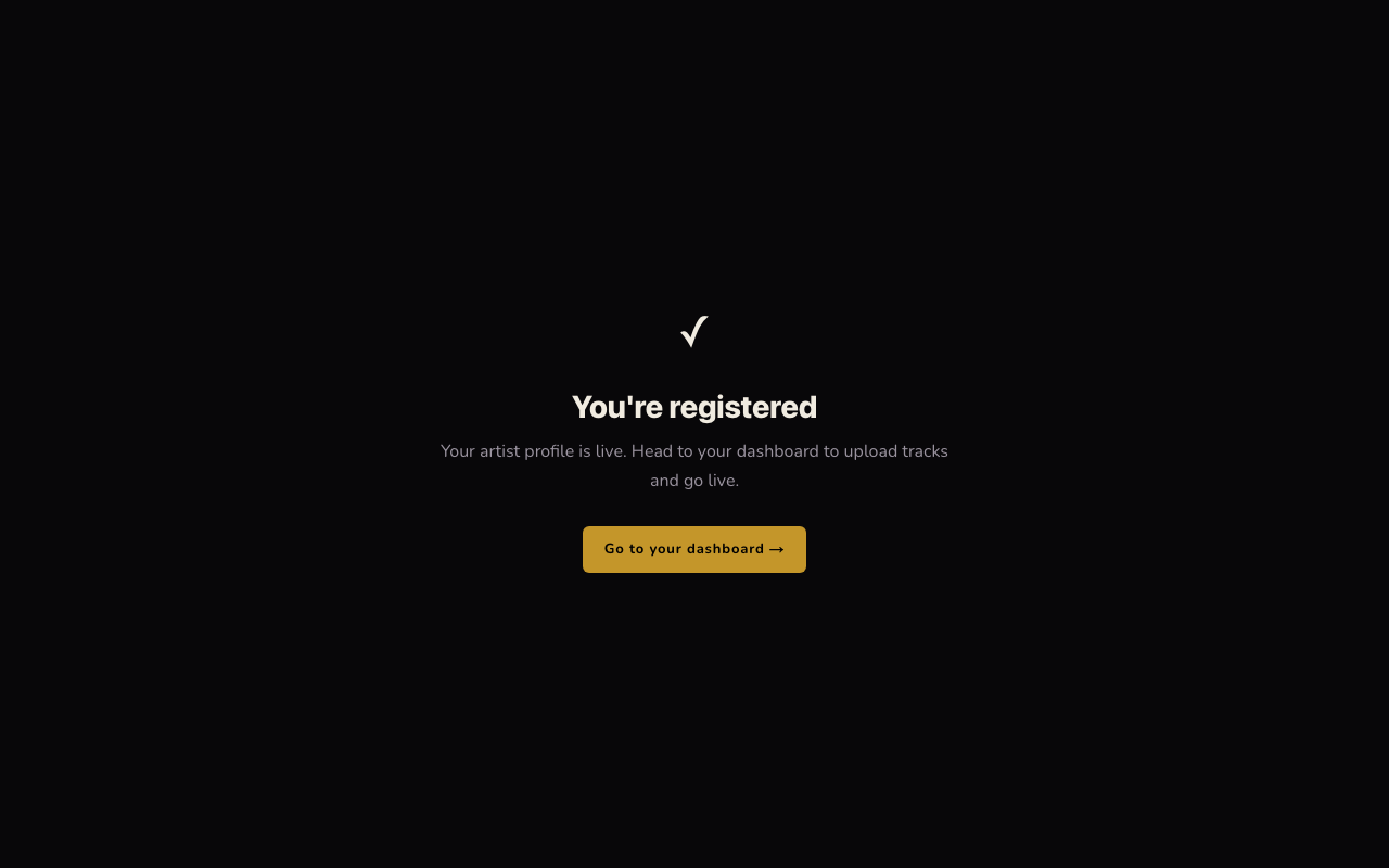 You're live
