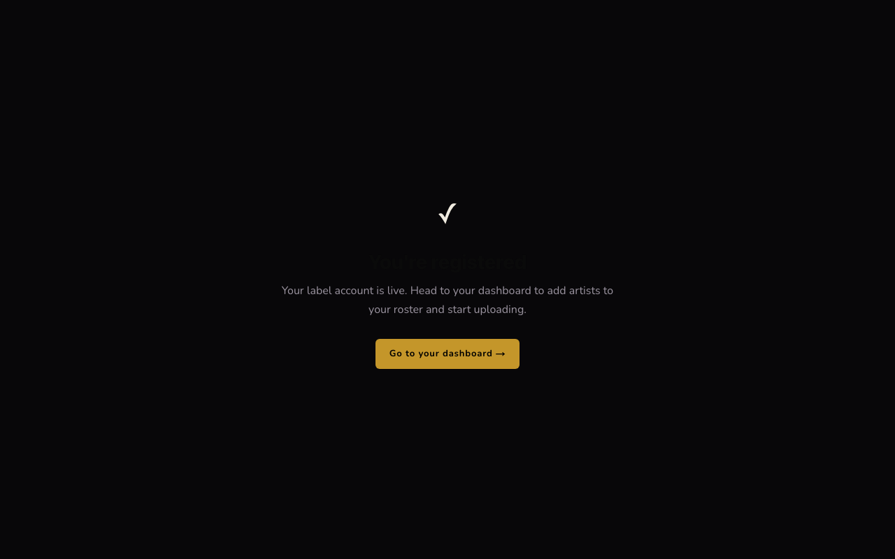 You're live